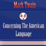 Concerning The American Language, Mark Twain