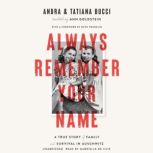 Always Remember Your Name A True Story of Family and Survival in Auschwitz, Andra Bucci