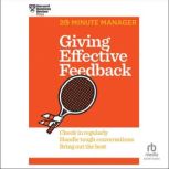 Giving Effective Feedback, Harvard Business Review