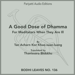 A Good Dose of Dhamma: For Meditators When They Are Ill, Tan Acharn Kor Khao-suan-luang